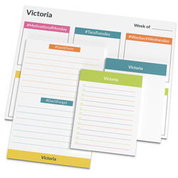 Bright & Trendy Organizer Notepad Set